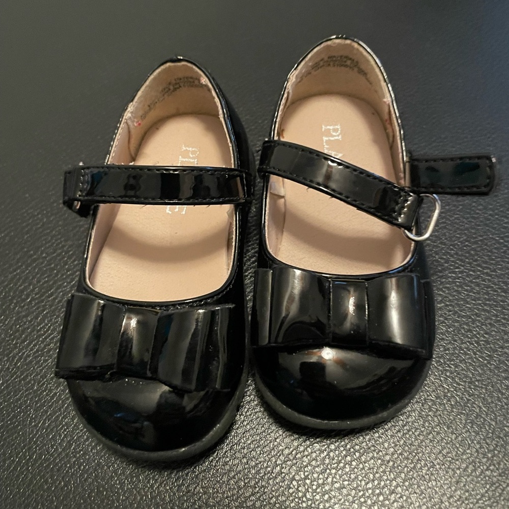 Black Patent Leather Kids Shoes